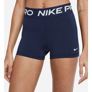 Navy xs Nike pro shorts